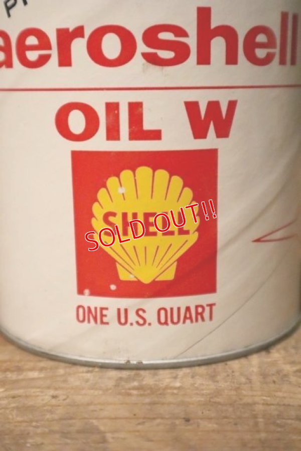 画像2: dp-231012-71 SHELL / PREMIUO aeroshell OIL W U.S. ONE QUART MOTOR OIL CAN