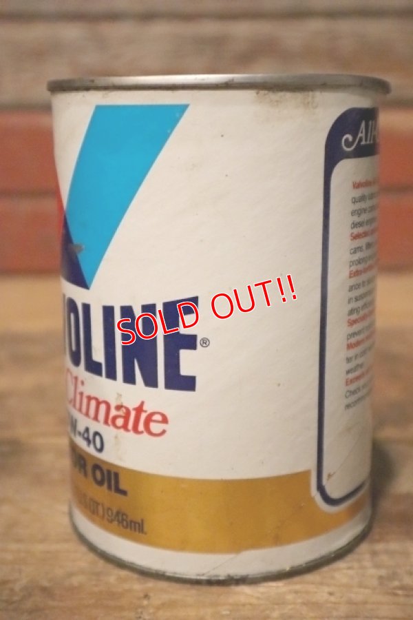画像3: dp-231012-74 VALVOLINE / All-Climate 10W-40 U.S. ONE QUART MOTOR OIL CAN