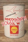 dp-231012-71 SHELL / PREMIUO aeroshell OIL W U.S. ONE QUART MOTOR OIL CAN