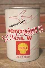 dp-231012-71 SHELL / PREMIUO aeroshell OIL W U.S. ONE QUART MOTOR OIL CAN