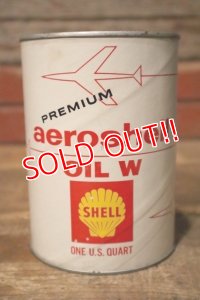 dp-231012-71 SHELL / PREMIUO aeroshell OIL W U.S. ONE QUART MOTOR OIL CAN