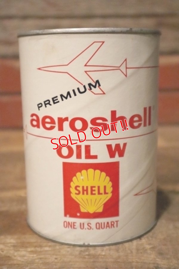 画像1: dp-231012-71 SHELL / PREMIUO aeroshell OIL W U.S. ONE QUART MOTOR OIL CAN