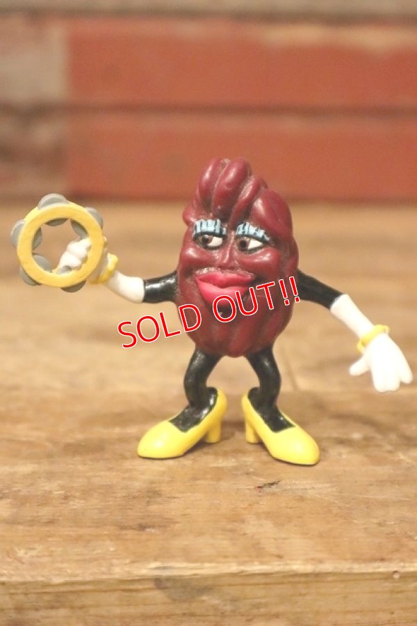 画像1: ct-231001-52 The California Raisins / 1988 PVC Figure "Yellow Shoes Female w/tambourine"