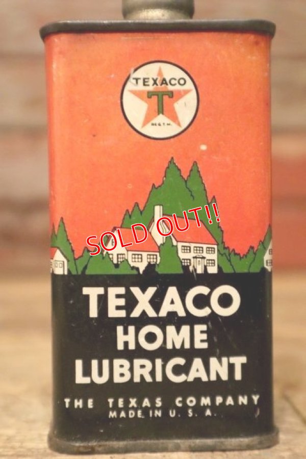 画像2: dp-231012-02 TEXACO / 1940's HOME LUBRICANT Handy Oil Can