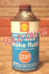 dp-231012-100 SHELL 1960's super heavy duty motor vehicle brake fluid can