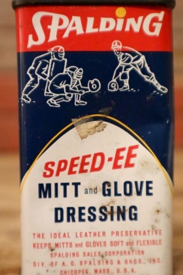 画像2: dp-231101-22 SPALDING / 1970's SPEED-EE Baseball Mitt & Glove Dressing Handy Can