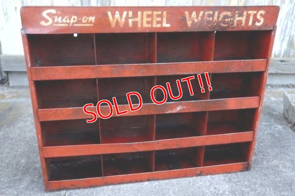 画像1: dp-231101-05 Snap-On / Vintage Wheel Weight Metal Rack