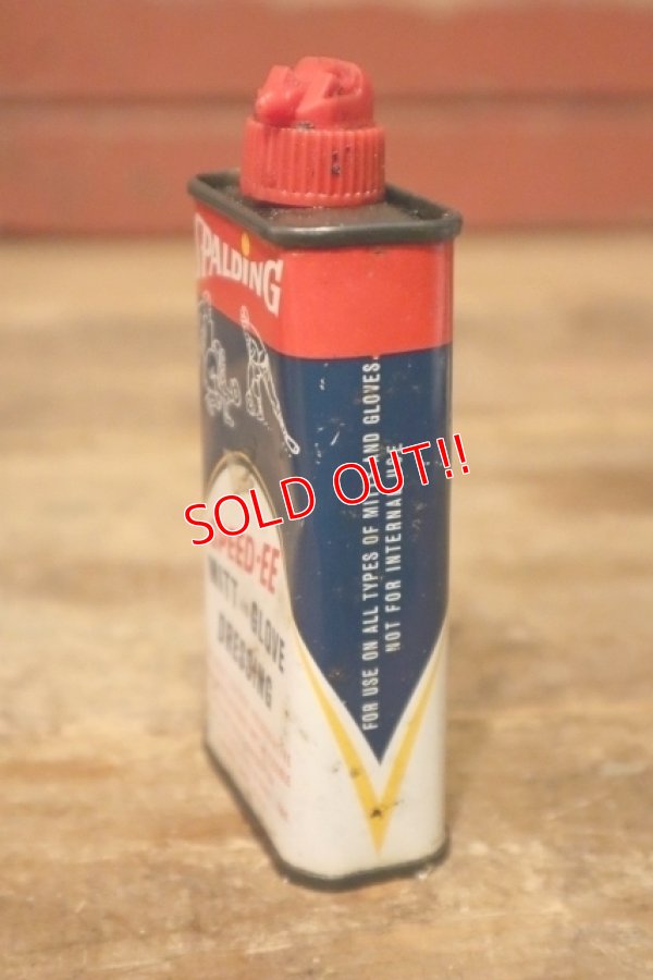 画像4: dp-231101-22 SPALDING / 1970's SPEED-EE Baseball Mitt & Glove Dressing Handy Can