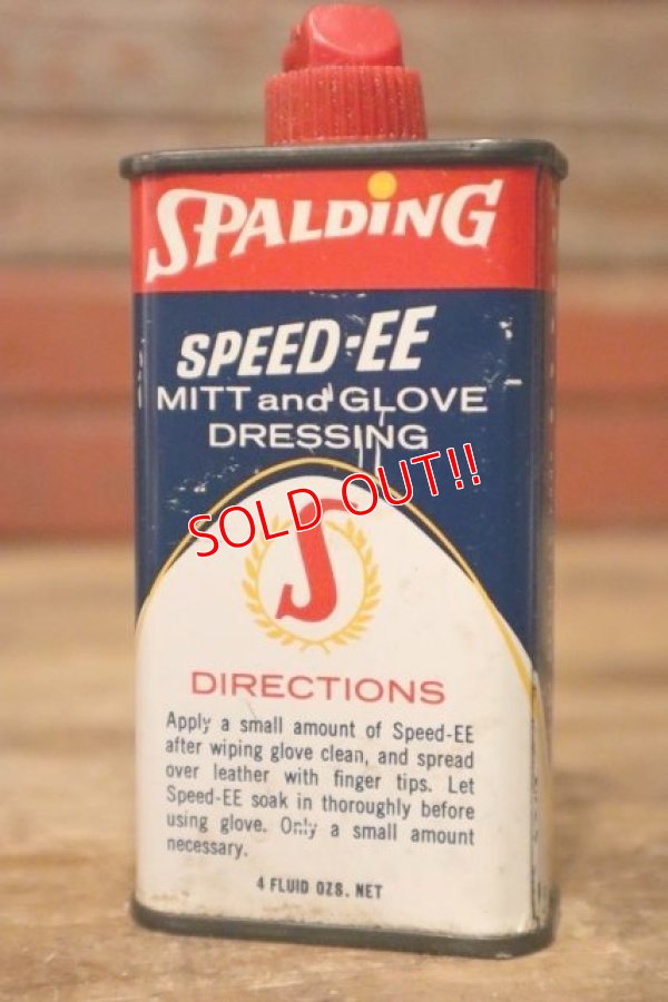 画像3: dp-231101-22 SPALDING / 1970's SPEED-EE Baseball Mitt & Glove Dressing Handy Can
