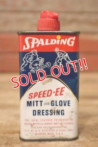 dp-231101-22 SPALDING / 1970's SPEED-EE Baseball Mitt & Glove Dressing Handy Can