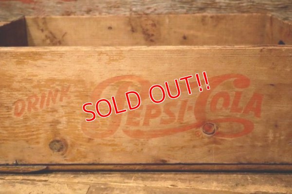 画像4: dp-231101-07 PEPSI-COLA / 1940's-1950's Wood Box