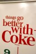 画像2: dp-231012-139 Coca-Cola / 1960's Wall Clock "things go better with Coke" (2)