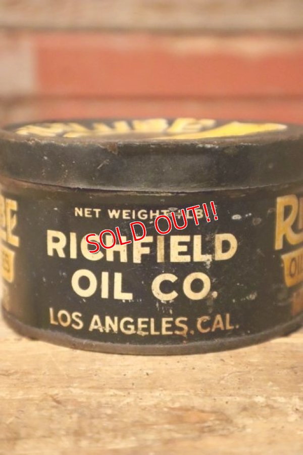 画像4: dp-231012-44 RICHFIELD OIL CO. / 1920's-1930's RICHLUBE OILS AND GREASES 1 LB CAN