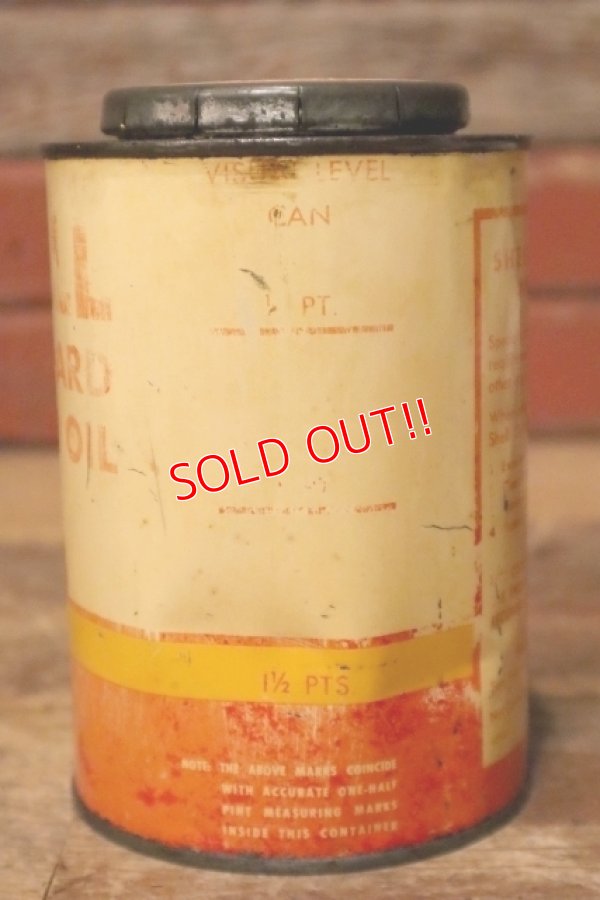 画像4: dp-231012-60 SHELL / 1950's OUTBOARD MOTOR OIL SAE40 One Quart Can
