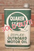 dp-231101-25 QUAKER STATE / DUPLEX OUTBOARD MOTOR OIL U.S. Quart Can