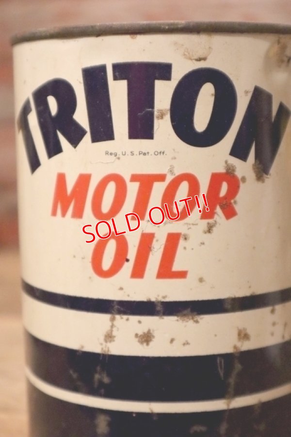 画像2: dp-231012-40 UNION OIL COMPANY / 1930's TRITON MOTOR OIL One U.S. Quart Can