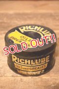 dp-231012-44 RICHFIELD OIL CO. / 1920's-1930's RICHLUBE OILS AND GREASES 1 LB CAN
