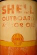 画像2: dp-231012-60 SHELL / 1950's OUTBOARD MOTOR OIL SAE40 One Quart Can (2)