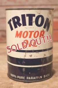 dp-231012-40 UNION OIL COMPANY / 1930's TRITON MOTOR OIL One U.S. Quart Can