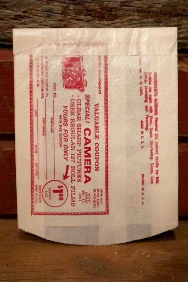 画像3: dp-231001-26 Dairy Queen / 1960's "DQ" Sandwich Paper Bag (A)