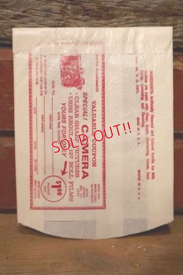 画像3: dp-231001-26 Dairy Queen / 1960's "DQ" Sandwich Paper Bag (A)