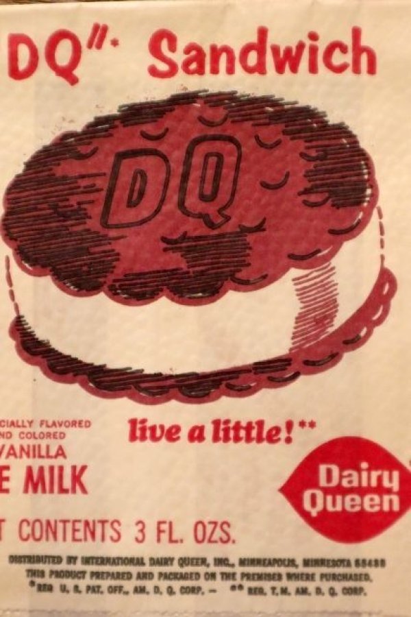 画像2: dp-231001-26 Dairy Queen / 1960's "DQ" Sandwich Paper Bag (B)