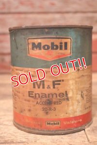 dp-231012-07 Mobil / 1960's M&F Enamel ACCCENT RED Can