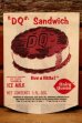画像1: dp-231001-26 Dairy Queen / 1960's "DQ" Sandwich Paper Bag (B) (1)