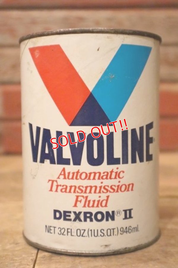 画像1: dp-230901-120 VALVOLINE / Automatic Transmission Fluid DEXRON II U.S. ONE QUART MOTOR OIL CAN