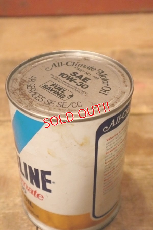 画像6: dp-230901-120 VALVOLINE / All-Climate 10W-30 U.S. ONE QUART MOTOR OIL CAN