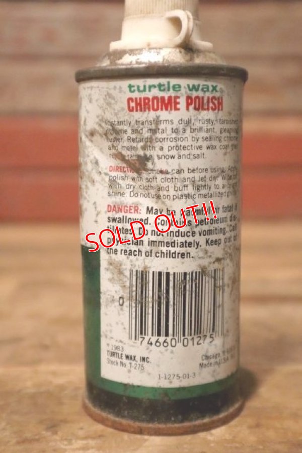 画像4: dp-231012-132 Turtle Wax / 1983 CHROME POLISH and RUST REMOVER CAN