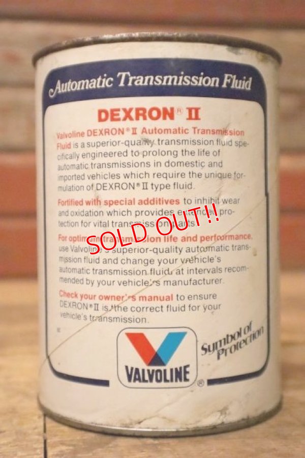画像3: dp-230901-120 VALVOLINE / Automatic Transmission Fluid DEXRON II U.S. ONE QUART MOTOR OIL CAN