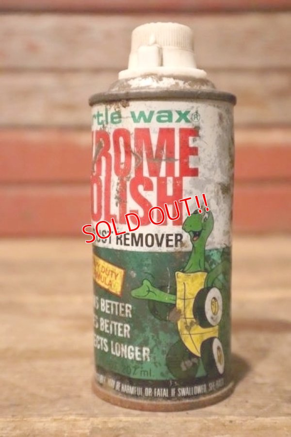 画像1: dp-231012-132 Turtle Wax / 1983 CHROME POLISH and RUST REMOVER CAN