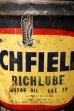 画像2: dp-231101-10 RICHFIELD / 1950's-1960's RICHLUBE MOTOR OIL U.S. FIVE GALLONS CAN (2)