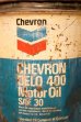 画像2: dp-231101-09 Chevron / 1970's-1980's CHEVRON DELO 400 Motor Oil U.S. FIVE GALLONS CAN (2)