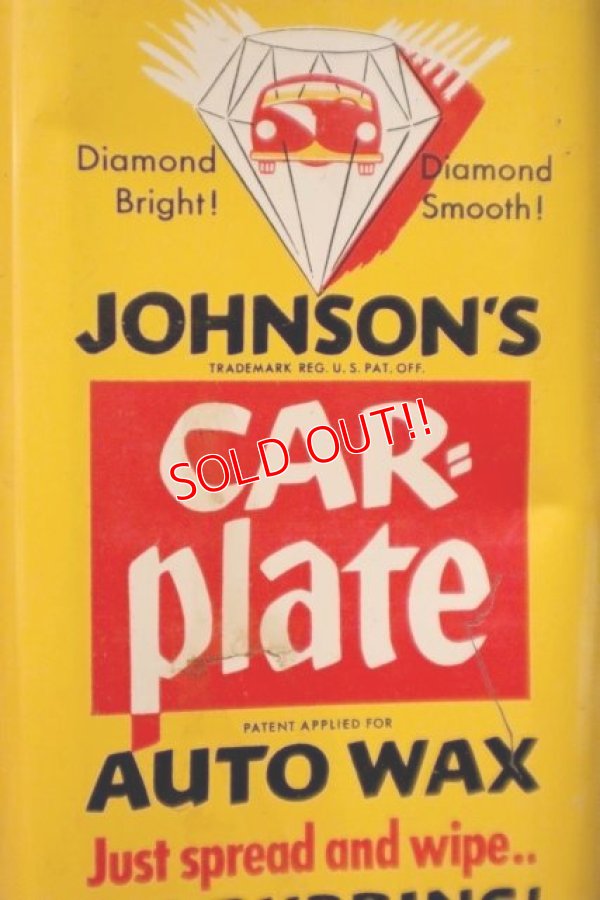 画像2: dp-231101-01 JOHNSON'S / car plate AUTO WAX Can