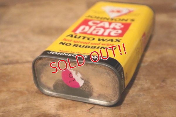 画像7: dp-231101-01 JOHNSON'S / car plate AUTO WAX Can