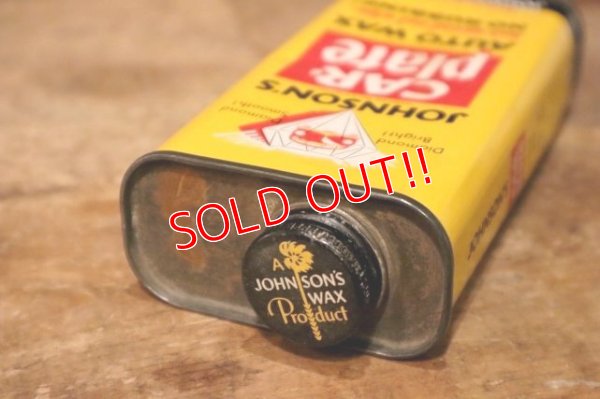 画像6: dp-231101-01 JOHNSON'S / car plate AUTO WAX Can