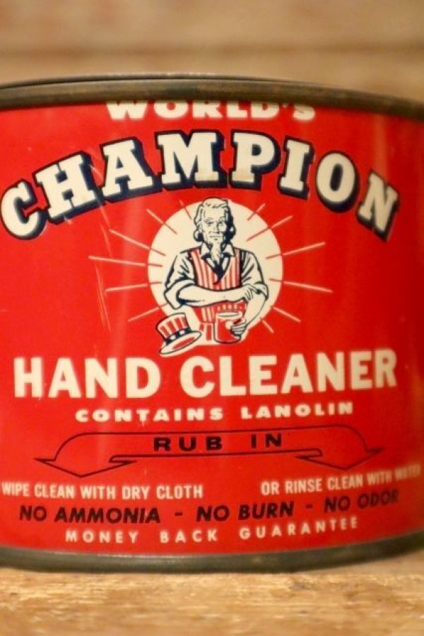 画像2: dp-231206-22 World's CHAMPION / HAND CLEANER Vintage Can