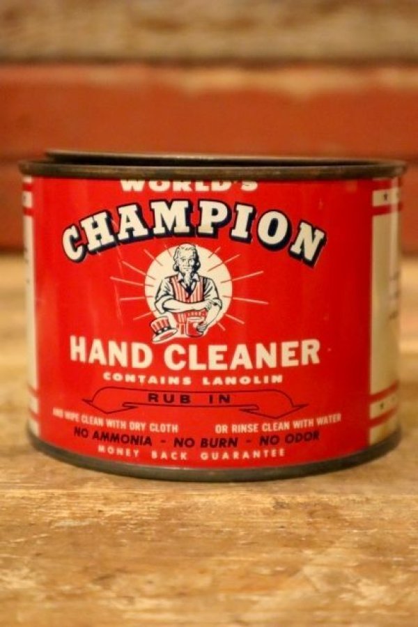 画像1: dp-231206-22 World's CHAMPION / HAND CLEANER Vintage Can