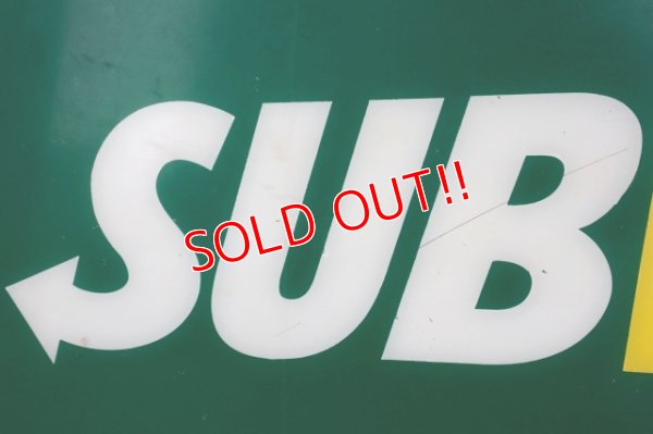 画像2: dp-230901-159 SUBWAY / Plastic Store Sign