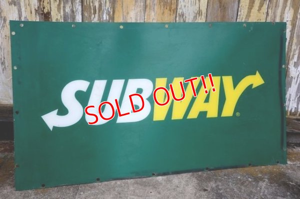 画像1: dp-230901-159 SUBWAY / Plastic Store Sign