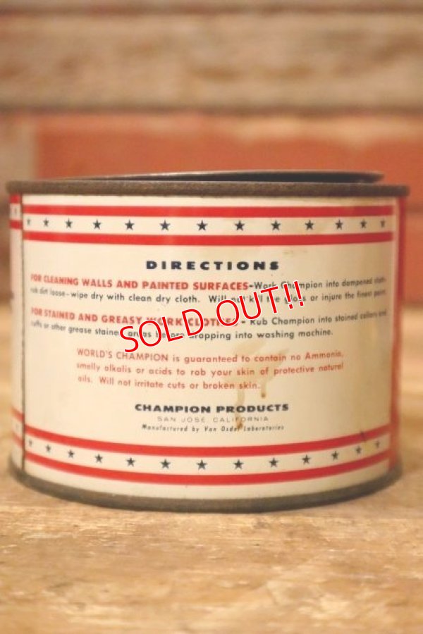画像3: dp-231206-22 World's CHAMPION / HAND CLEANER Vintage Can