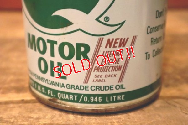 画像2: dp-231012-75 QUAKER STATE / MOTOR OIL One U.S. Quart Can