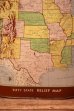 画像3: dp-231206-13 1960's〜United State of America Fifty State Relief Map Trash Box