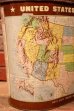 画像2: dp-231206-13 1960's〜United State of America Fifty State Relief Map Trash Box (2)