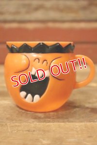 ct-231206-24 Pillsbury / 1970's Funny Face Plastic Mug "Jolly Olly Orange"