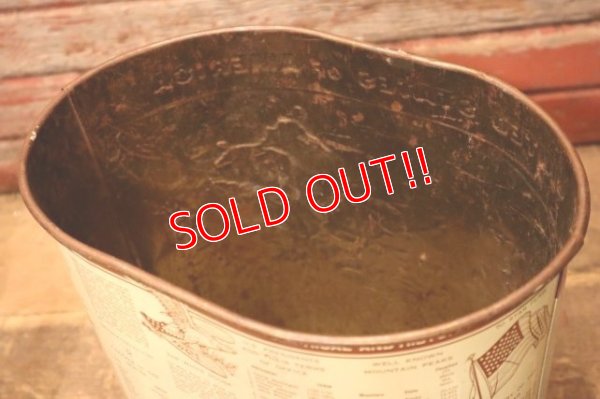 画像11: dp-231206-13 1960's〜United State of America Fifty State Relief Map Trash Box