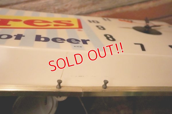 画像11: dp-231012-28 Hires root beer / 1960's Lighted Sign Clock