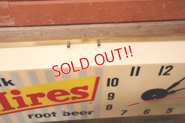 画像9: dp-231012-28 Hires root beer / 1960's Lighted Sign Clock
